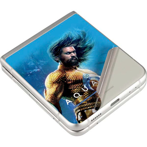 DC Comics Aquaman Movie Arthur Curry Poster Galaxy Z Flip3 5G Skin